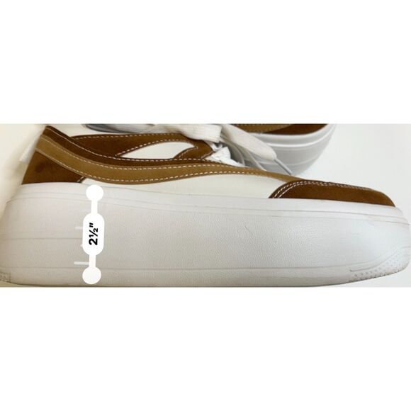 Unbranded platform sneakers in retro colors/style. Size 9(W). - Picture 7 of 9